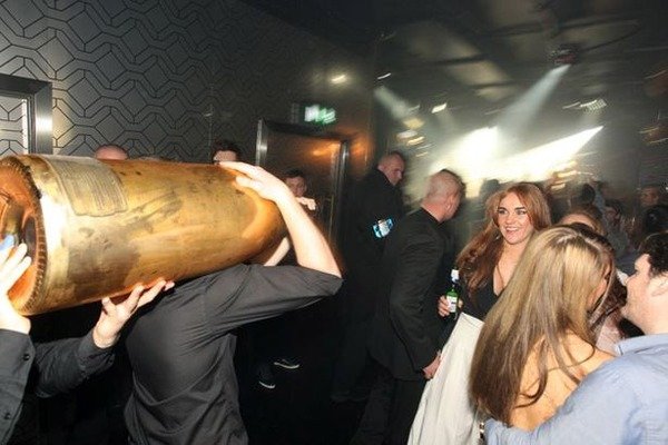Alex Hope 30L bottle of champagne