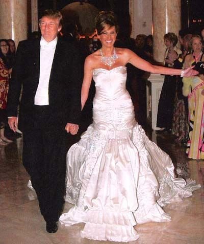 Donald Trump and Melania Knauss wedding price
