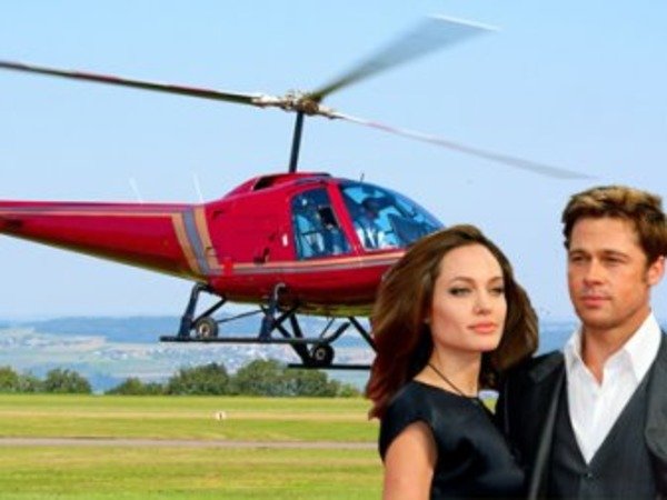 Jolie gave Pitt a helicopter Jolie gave Pitt a helicopter