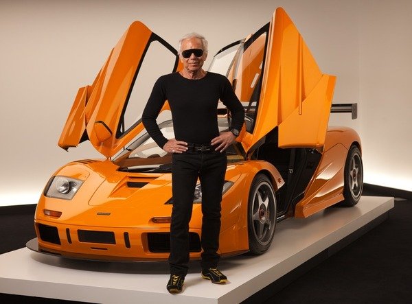 Ralph Lauren with his McLaren Ralph Lauren with his McLaren