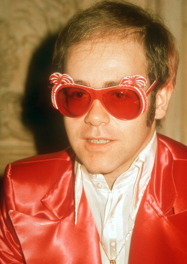 Elton John collection of glasses