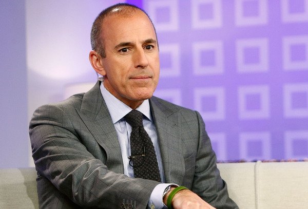 Matt Lauer dressed as Pam Anderson for Halloween