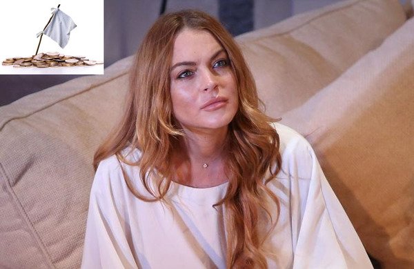 Lindsay Lohan as one of famous bankrupts