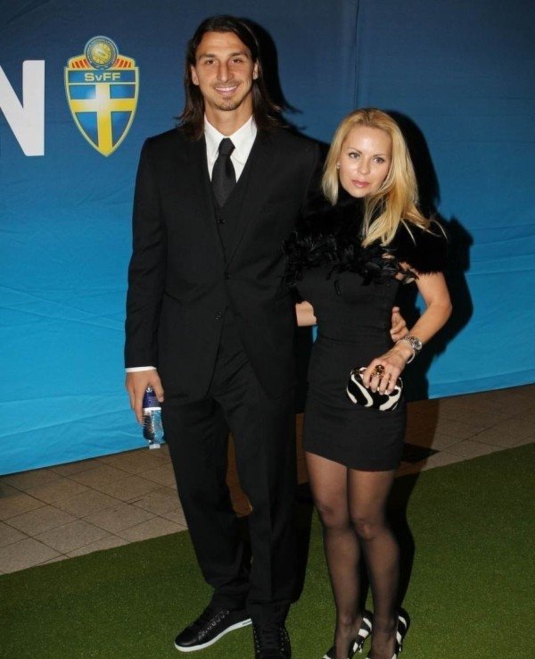 Helena Seger with Zlatan Ibrahimovic 