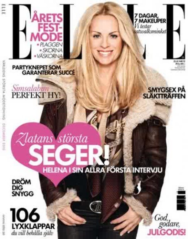 Helena Seger decorates Elle cover