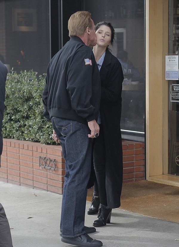 Iron Arnie with his daughter Katherine Schwarzenegger 