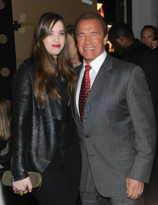 Christina Schwarzenegger with her stellar father Arnold Schwarzenegger 