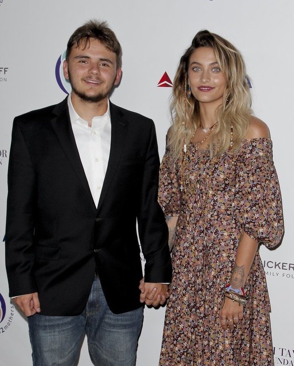 Prince Jackson with his sister Paris