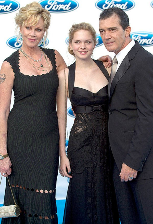 Antonio Banderas, Melanie Griffith and their daughter Stella
