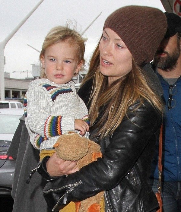 Olivia Wilde with her son Otis Alexander Sudeikis 