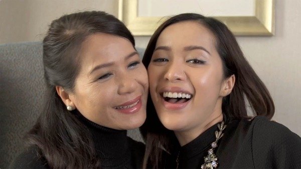 Michelle Phan with her mother Sharon 