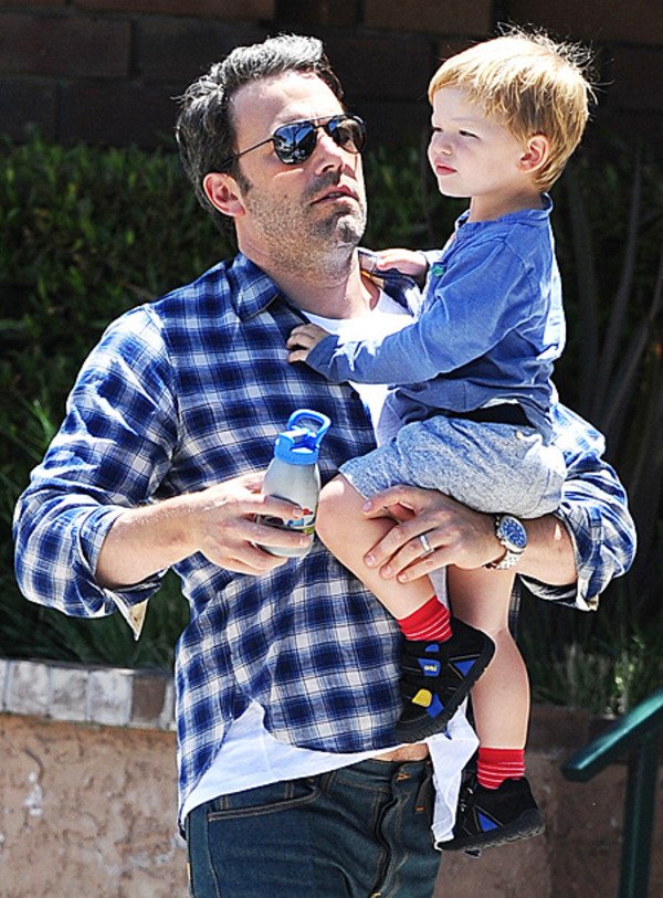 Ben Affleck showed his son Sam in public on the Independance Day for the first time