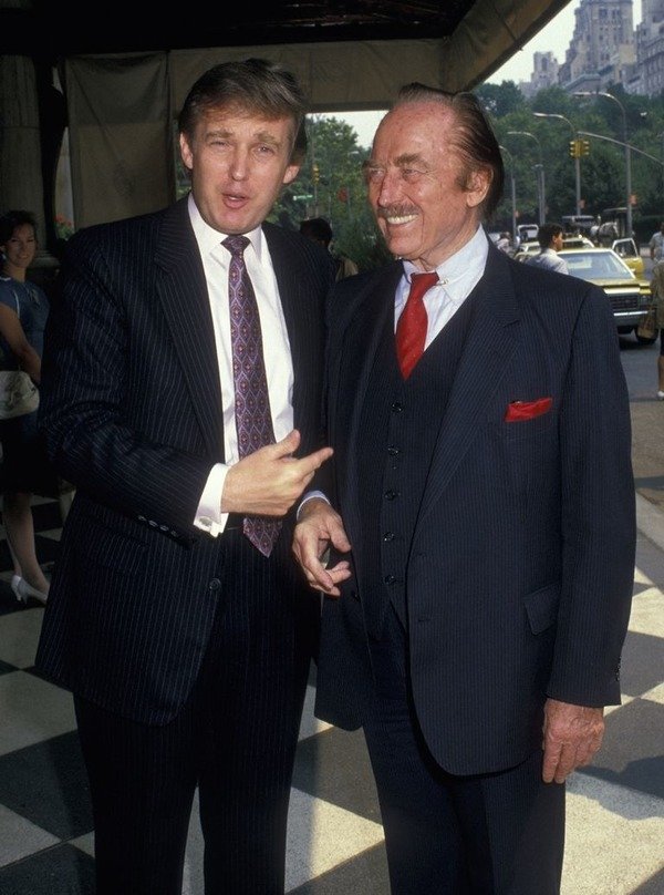 Donald Trump with his father Fred