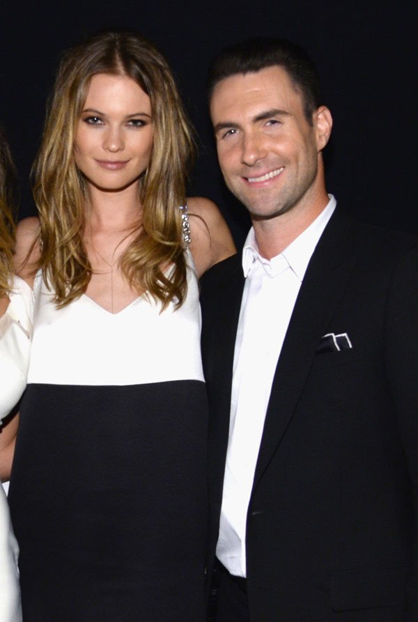 Adam Levine and his beautiful wife Behati Prinsloo Adam Levine and his beautiful wife Behati Prinsloo