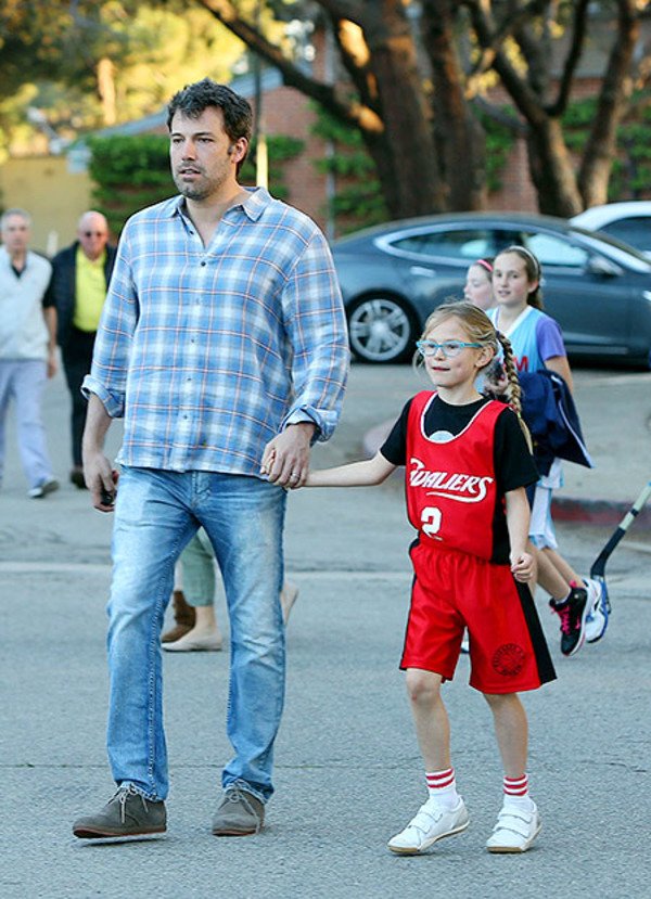 Ben Affleck with his daughter Violet