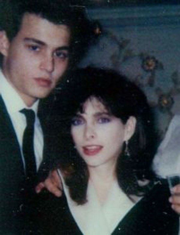 Young Johnny Depp with his first wife Lori Anne Allison Young Johnny Depp with his first wife Lori Anne Allison