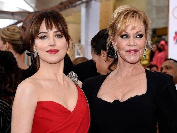 Dakota Johnson with her mother Melanie Griffith