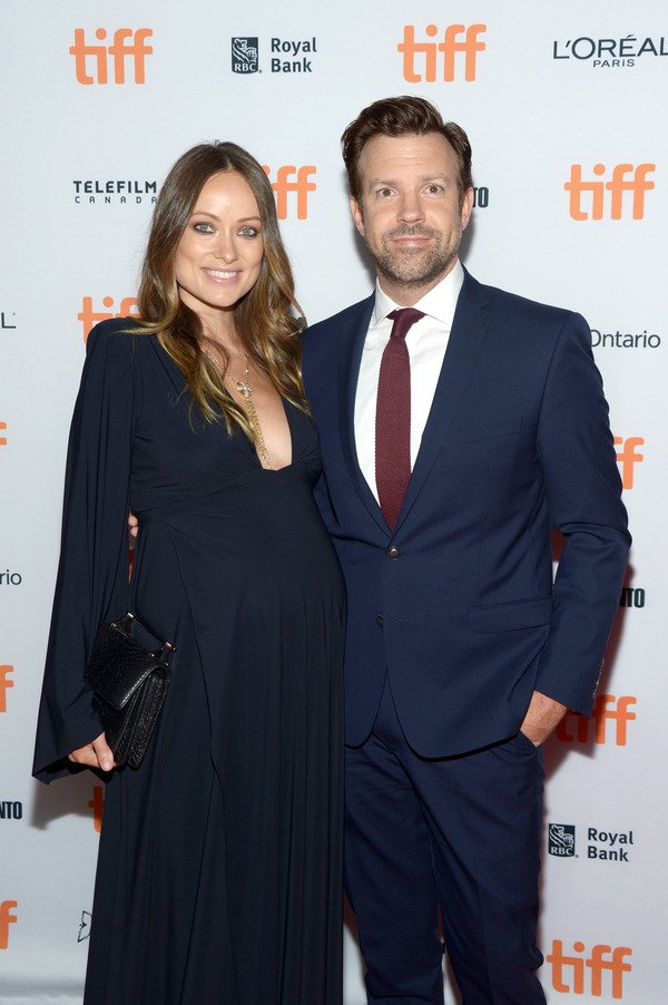 Jason Sudeikis with pregnant Olivia Wilde