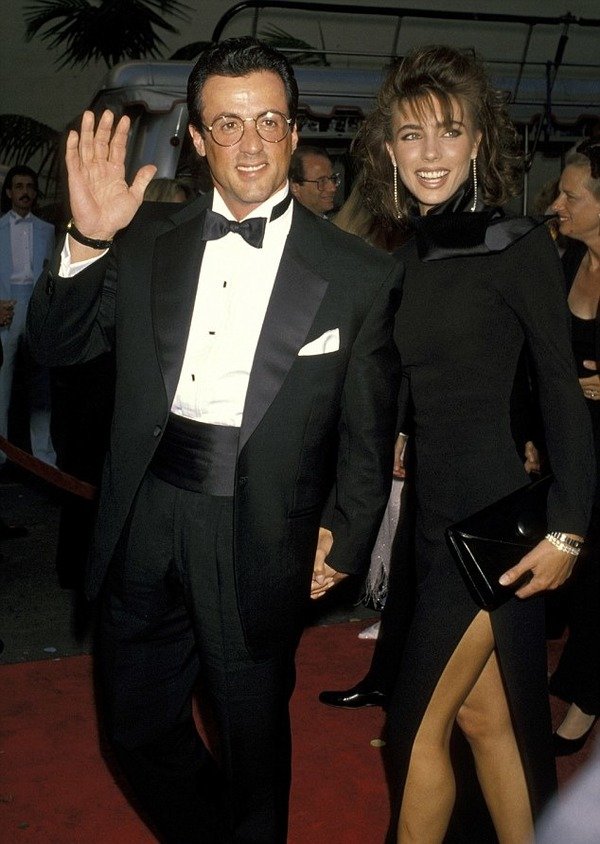 Sylvester Stallone with young Jennifer Flavin