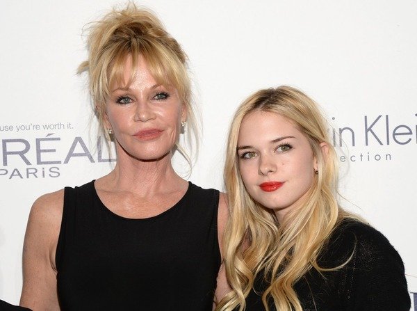 Stella Banderas with her mother Melanie Griffith