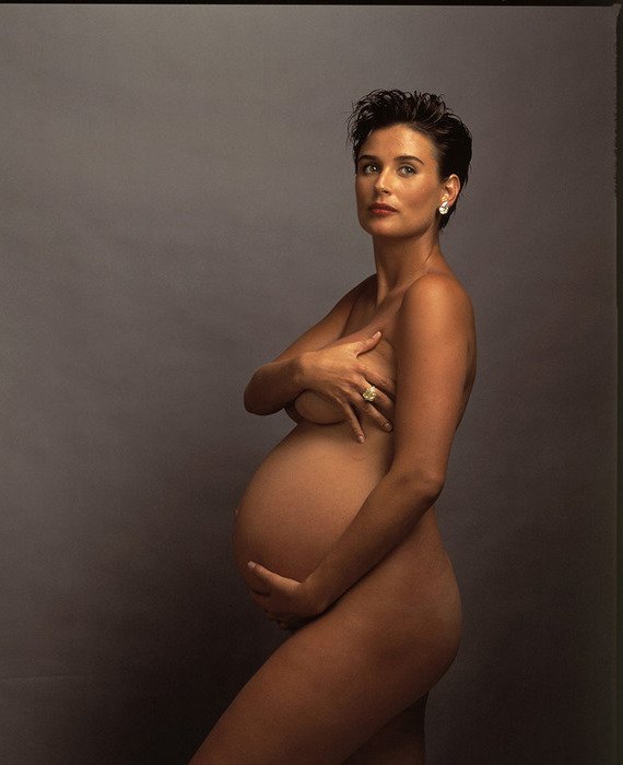 Pregnant Demi Moore for Vanity Fair