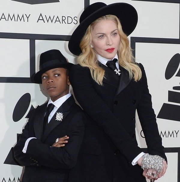 David Banda with his mother Madonna