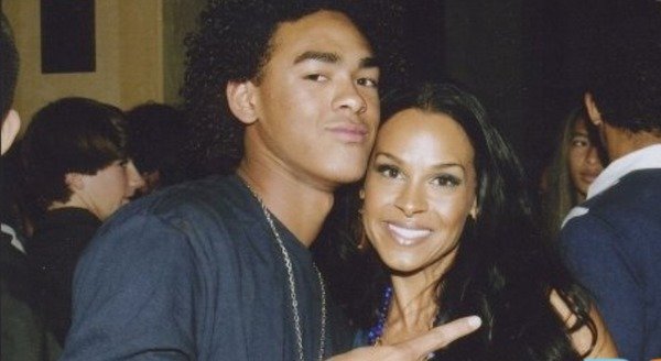 Sheree Zampino and her son Trey Smith