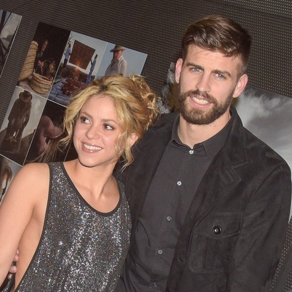 Gerard Piqué and his future wife Shakira