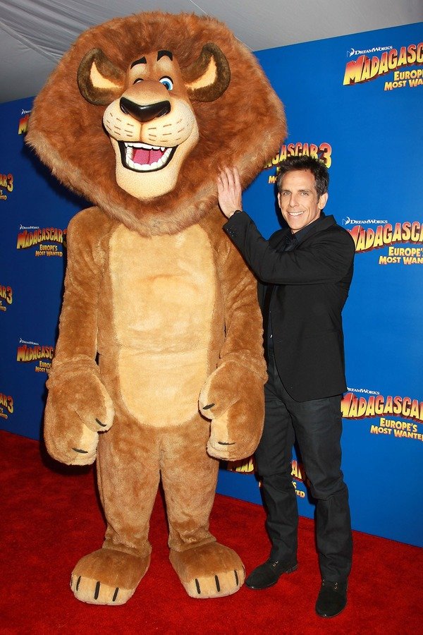 Ben Stiller with his Madagascar hero Alex
