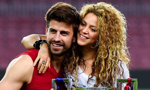 Shakira and a husband Gerard Piqué