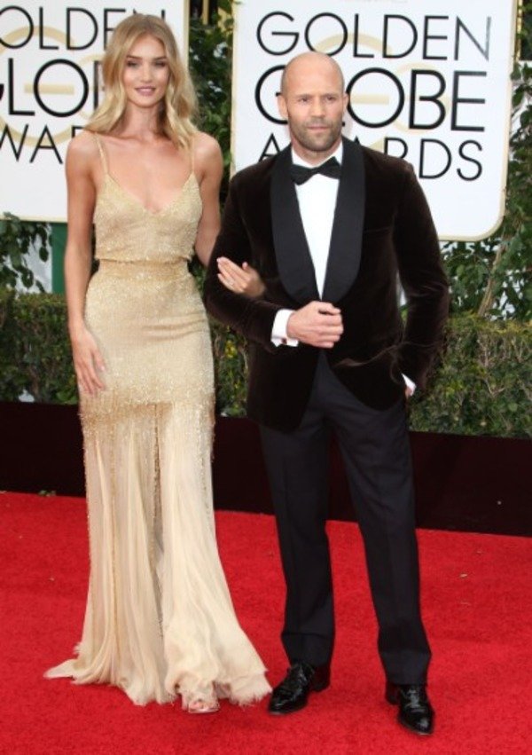 Jason Statham and his wife Rosie Huntington-Whiteley
