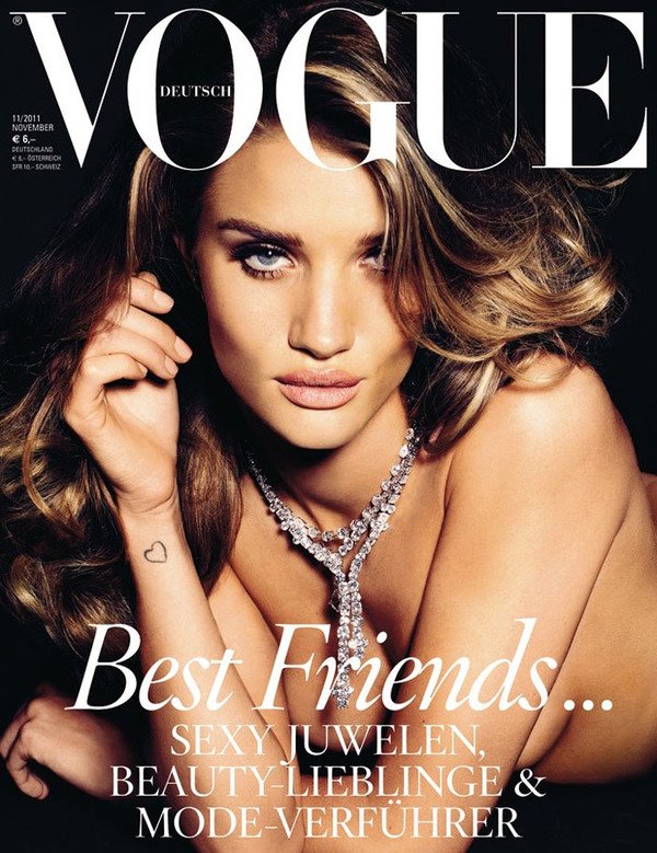 Rosie Huntington-Whiteley Vogue cover