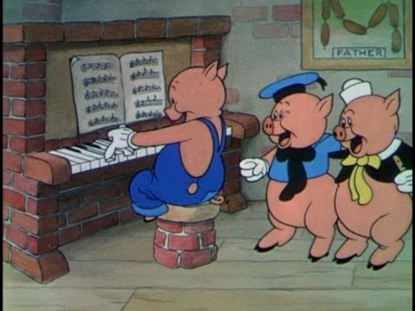 Walt Disney cartoon "Three Little Pigs"