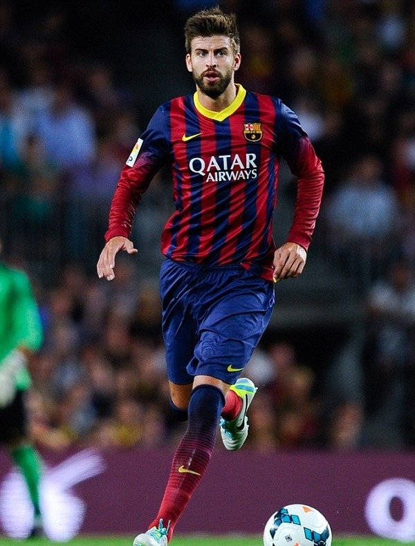 Gerard Piqué plays for Barcelona