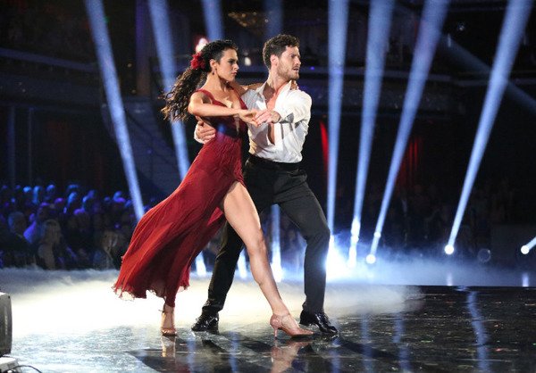 Rumer Willis and Val Chmerkovskiy in DWTS
