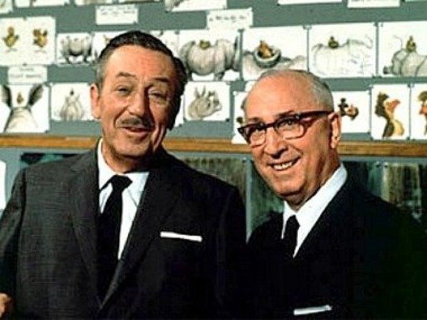 Walt Disney and his brother Roy Disney