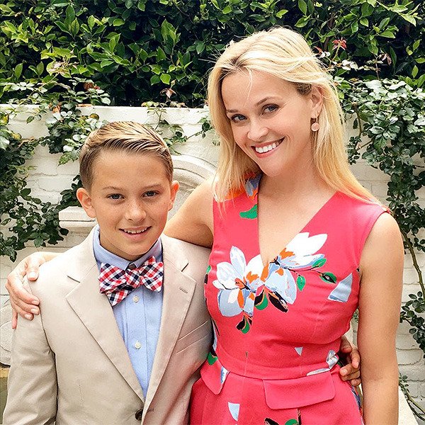 Deacon Phillippe with his mother Reese Witherspoon