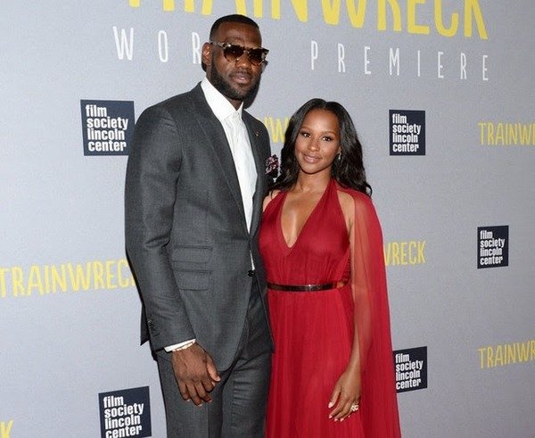 Savannah Bryson James with her husband LeBron James