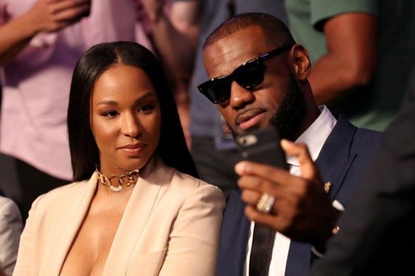 LeBron James and Savannah Brinson