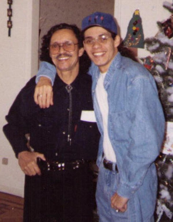 Marc Anthony and his father Felipe Muniz